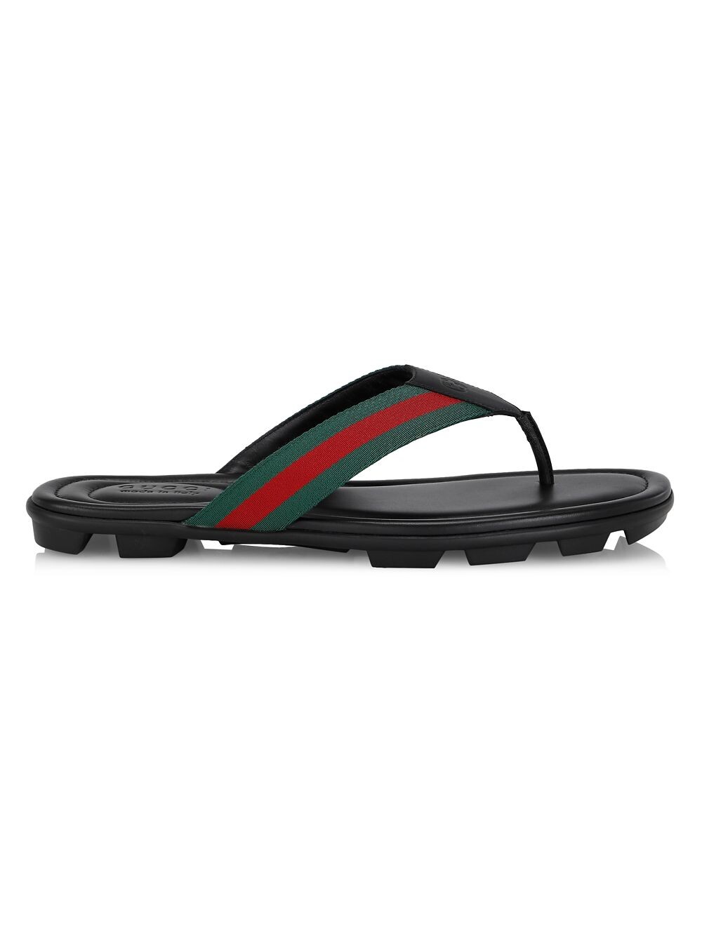 

Сандалии Web и кожаные ремешки Gucci, неро