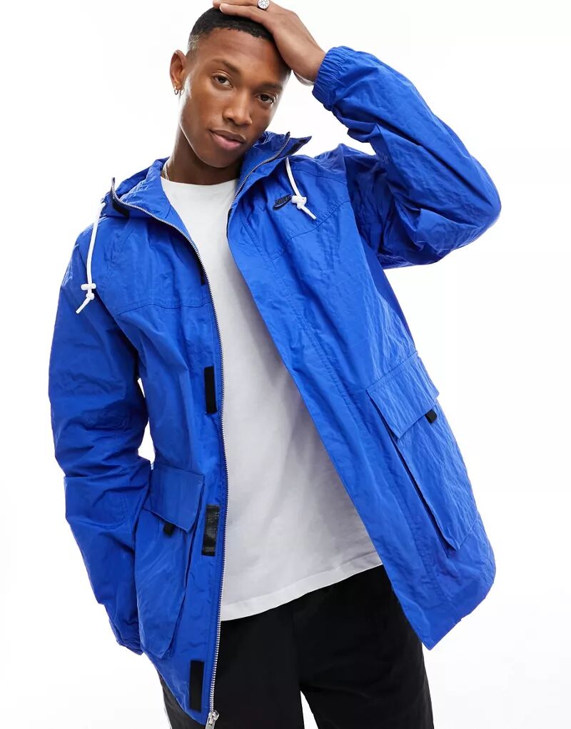 Ярко-синяя куртка-булини Nike Club куртка мужская wilson men ярко синяя размер m