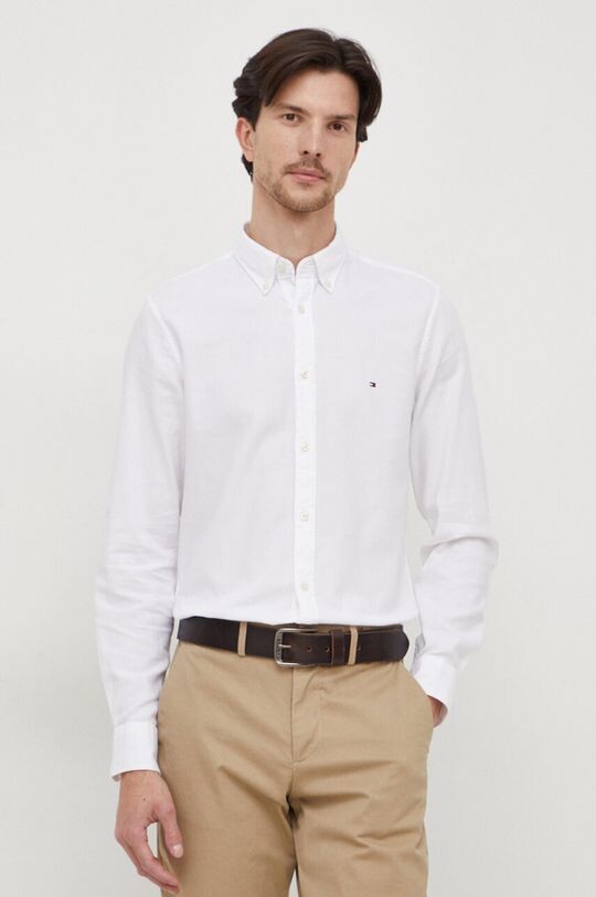 

Хлопковая рубашка Tommy Hilfiger, белый