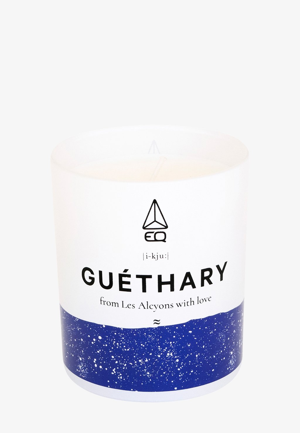 Ароматическая свеча Bougie Parfumée Candle Guethary EQ, белый