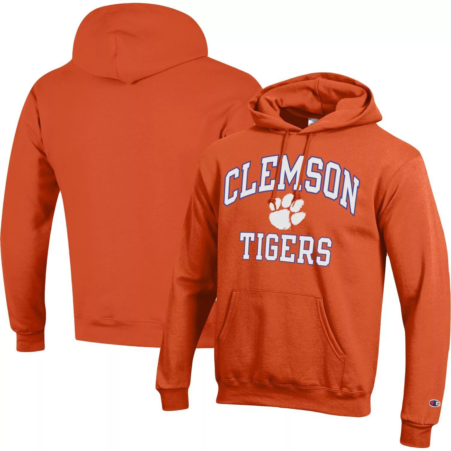 

Мужской оранжевый пуловер с капюшоном Clemson Tigers High Motor Champion