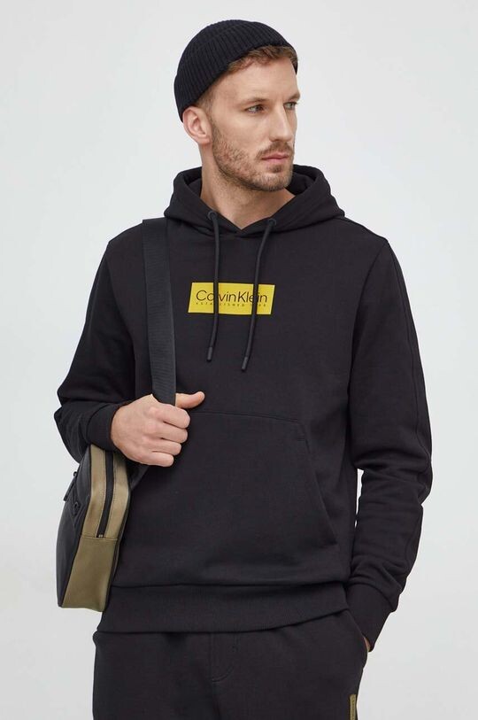 

Хлопковая толстовка Calvin Klein, черный