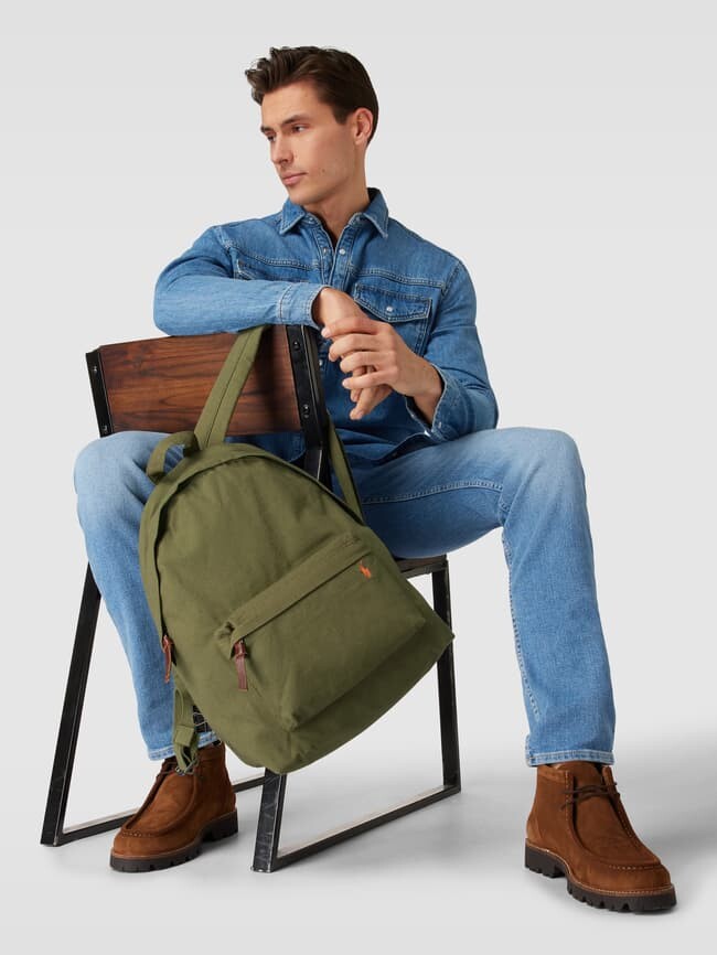 

Рюкзак с этикеткой Polo Ralph Lauren, оливково-зеленый