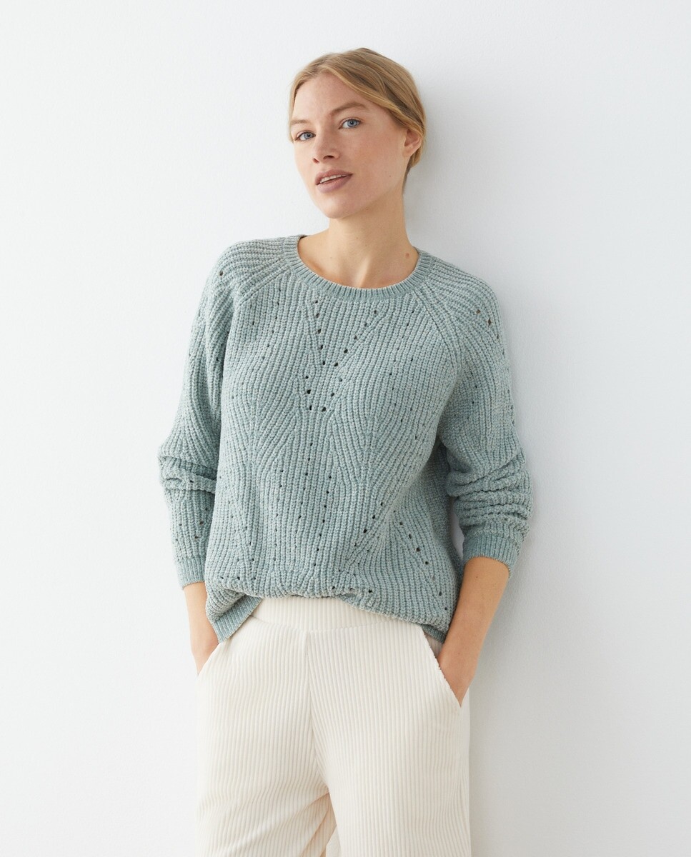 

Женский свитер из синели Southern Cotton