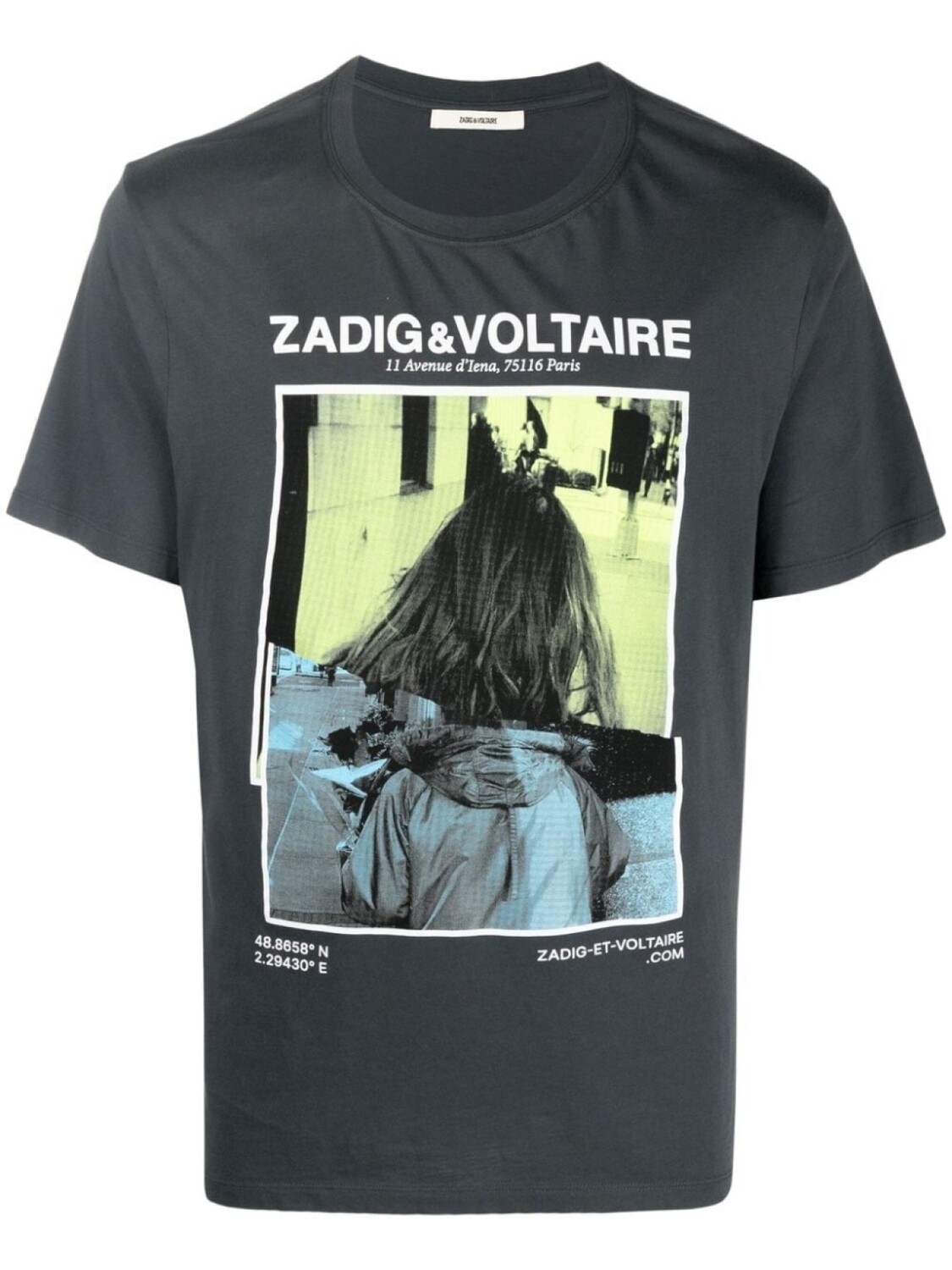 

Zadig&Voltaire футболка с графичным принтом, серый