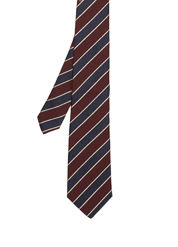 

Бордовый шелковый галстук Canali, бордовый