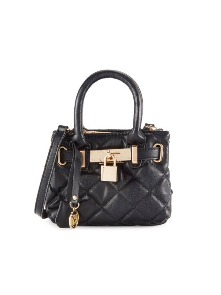 

Сумка Micro Mini со стеганой ручкой сверху Badgley Mischka, черный