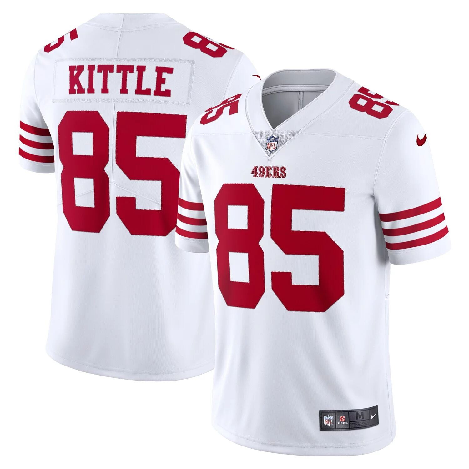 

Мужская белая майка Джорджа Киттла San Francisco 49ers Vapor Limited Nike, Белый