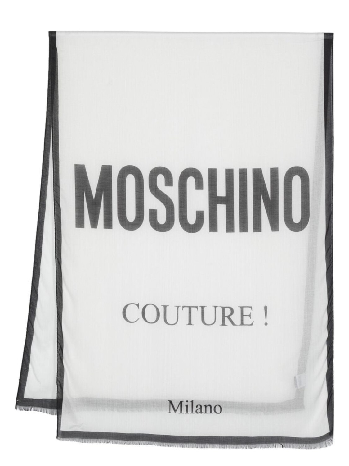 

Moschino шарф с логотипом, белый