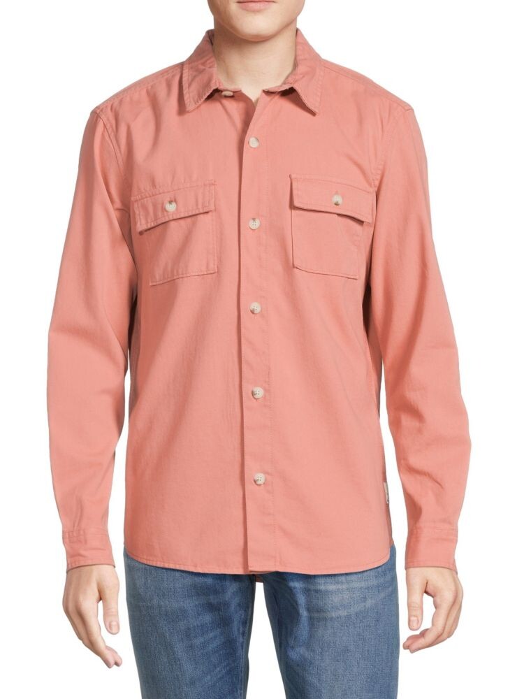 

Рубашка на пуговицах с карманами и клапанами Ben Sherman, розовый