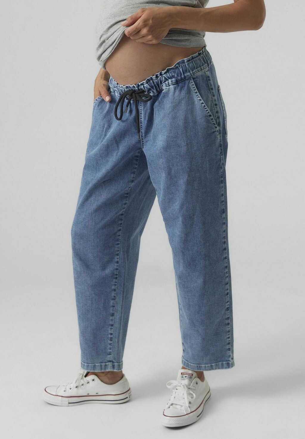 

Джинсы свободного кроя MAMALICIOUS, цвет Medium Blue Denim