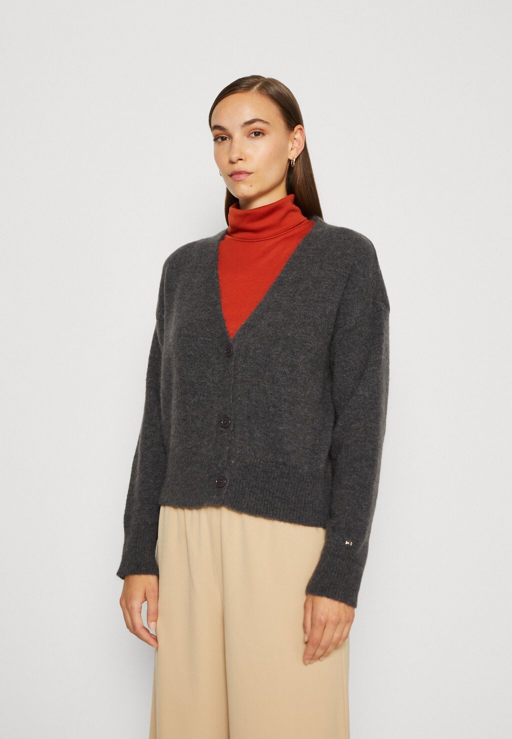 

Кардиган Tommy Hilfiger BRUSHED, цвет heather grey