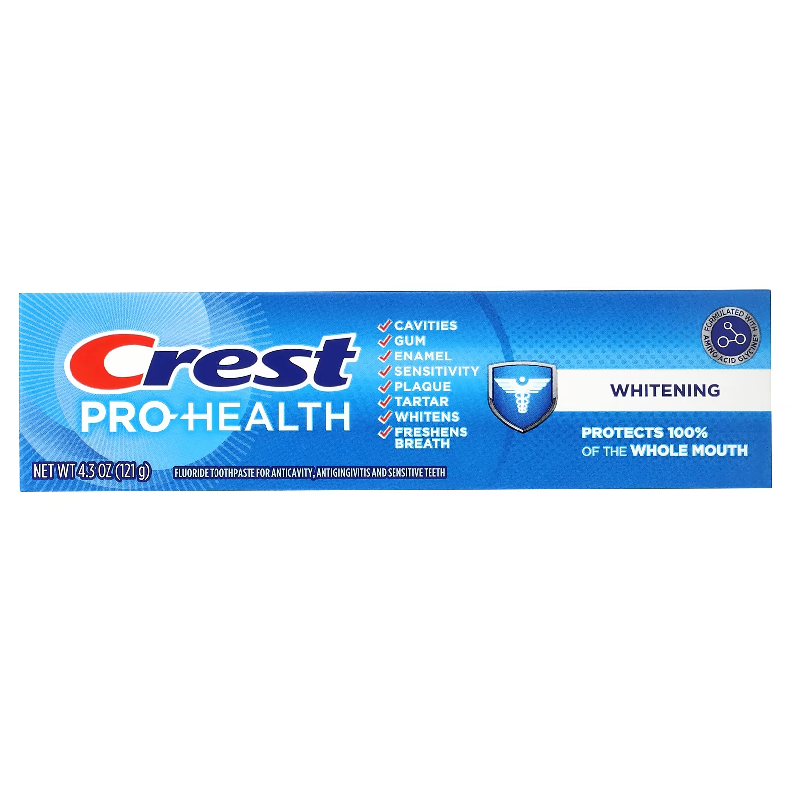 Зубная паста Crest Pro-Health с фтором отбеливающая, 121 г crest pro health advanced gum restore зубная паста с фтором отбеливающая 104 г 3 7 унции