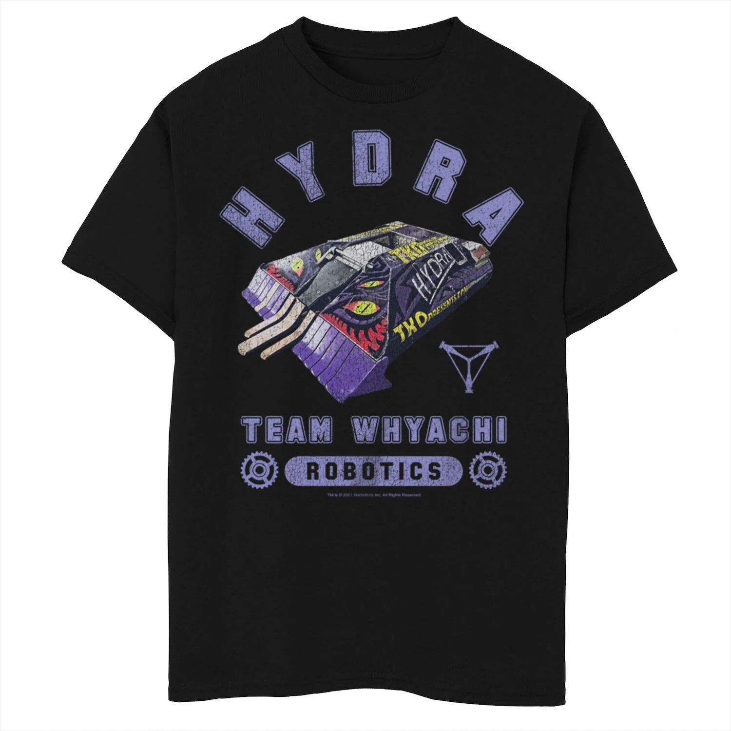 

Футболка с графическим рисунком Haydra TeamWhyachi для мальчиков 8–20 лет и Husky Battlebots Licensed Character