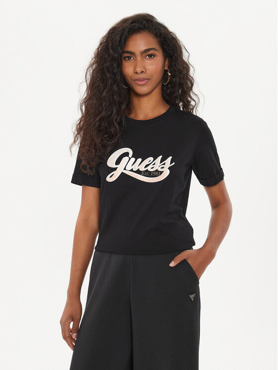 

Футболка стандартного кроя Guess, черный