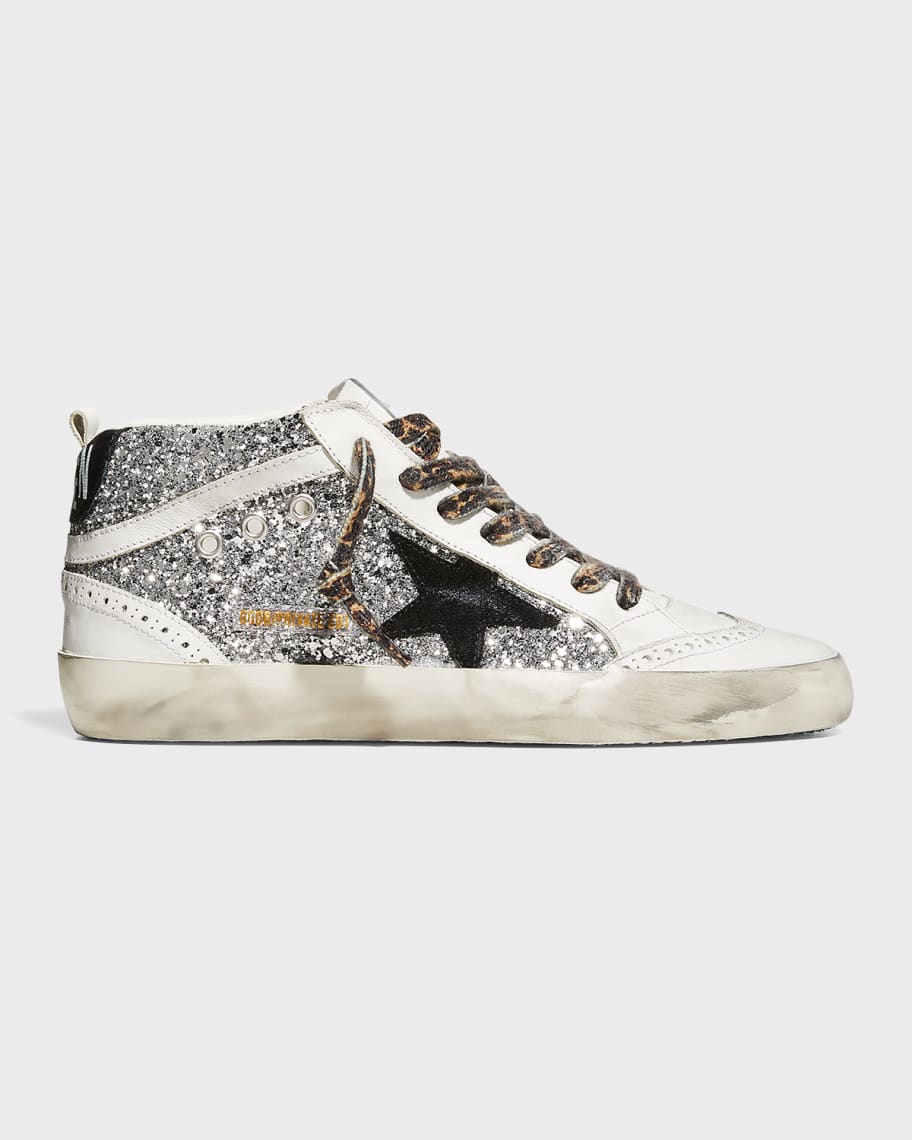 

Кроссовки Mid Star Glitter Wing-Tip Golden Goose