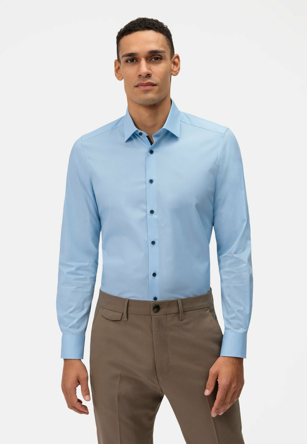 Деловая рубашка BODY FIT OLYMP Level Five, цвет light blue