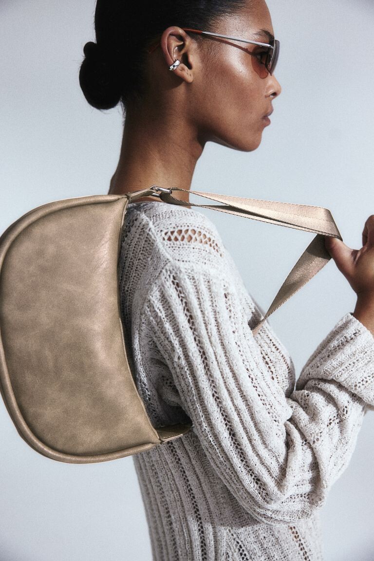 

Сумка через плечо с покрытием H&M, серый