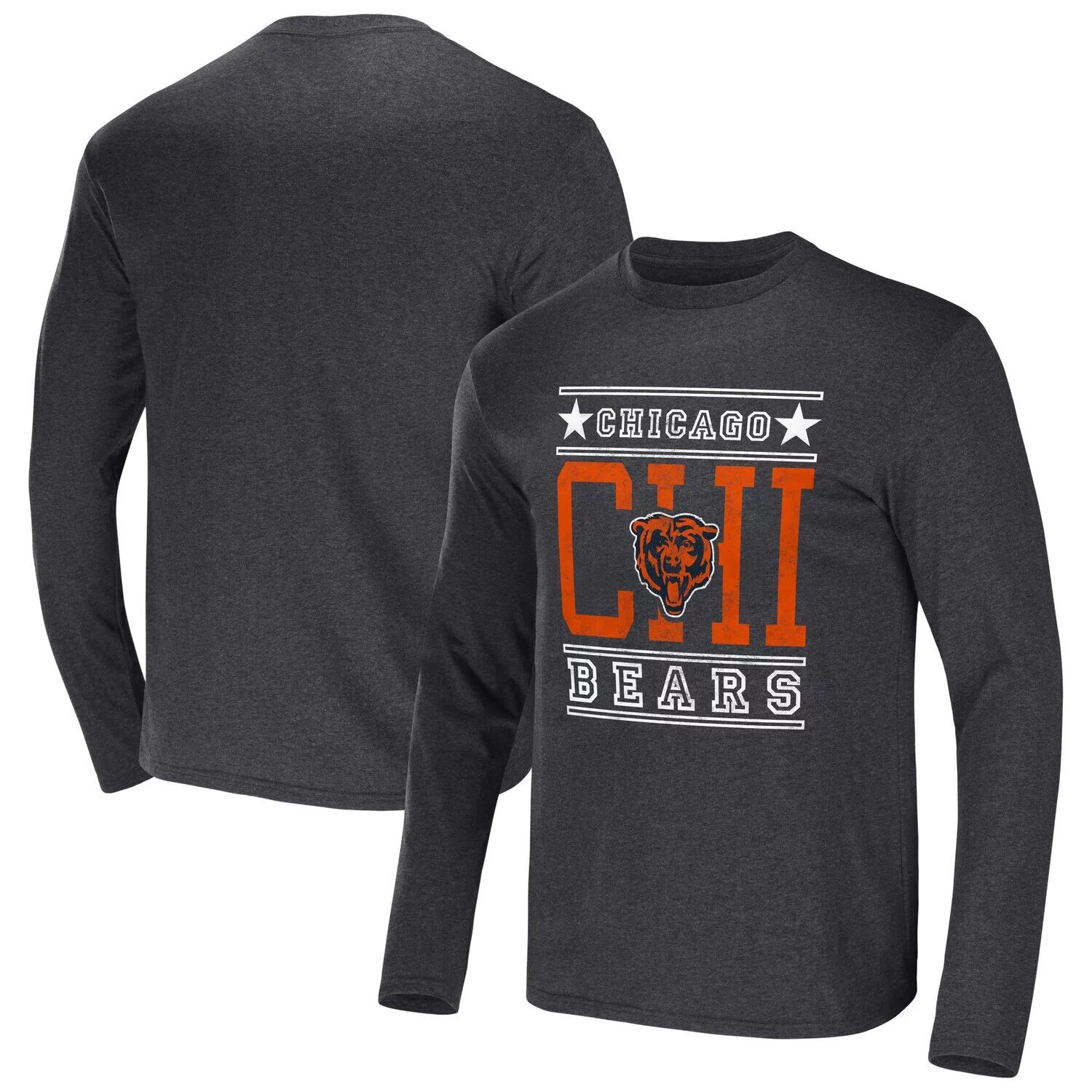 

Мужская футболка с длинным рукавом из коллекции NFL x Darius Rucker от Fanatics Heathered Charcoal Chicago Bears