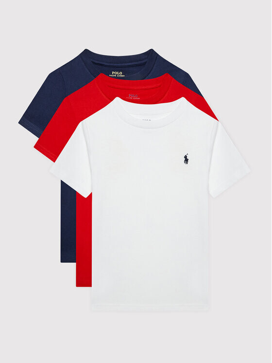 

Комплект из 3 футболок стандартного кроя Polo Ralph Lauren, мультиколор