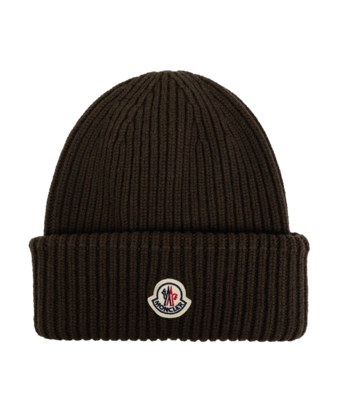 

Шерстяная шапка Moncler, коричневый