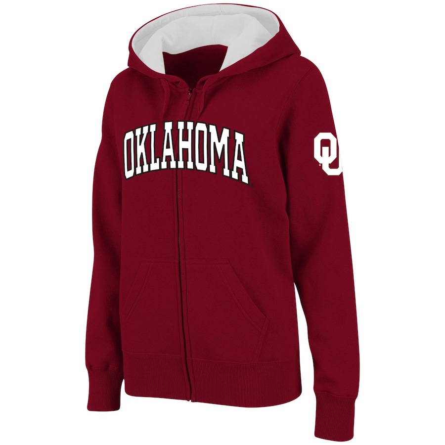 

Толстовка на молнии Colosseum Oklahoma Sooners, малиновый