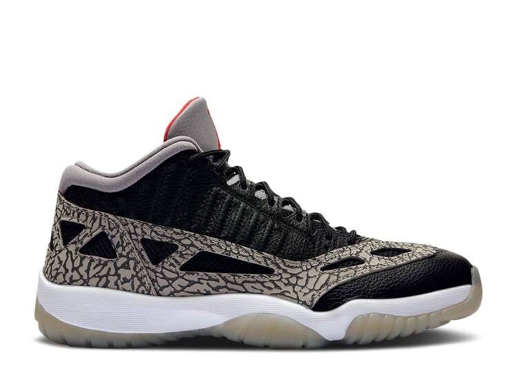 

Кроссовки AIR JORDAN 11 RETRO LOW IE 'BLACK CEMENT', черный, Черный;серый