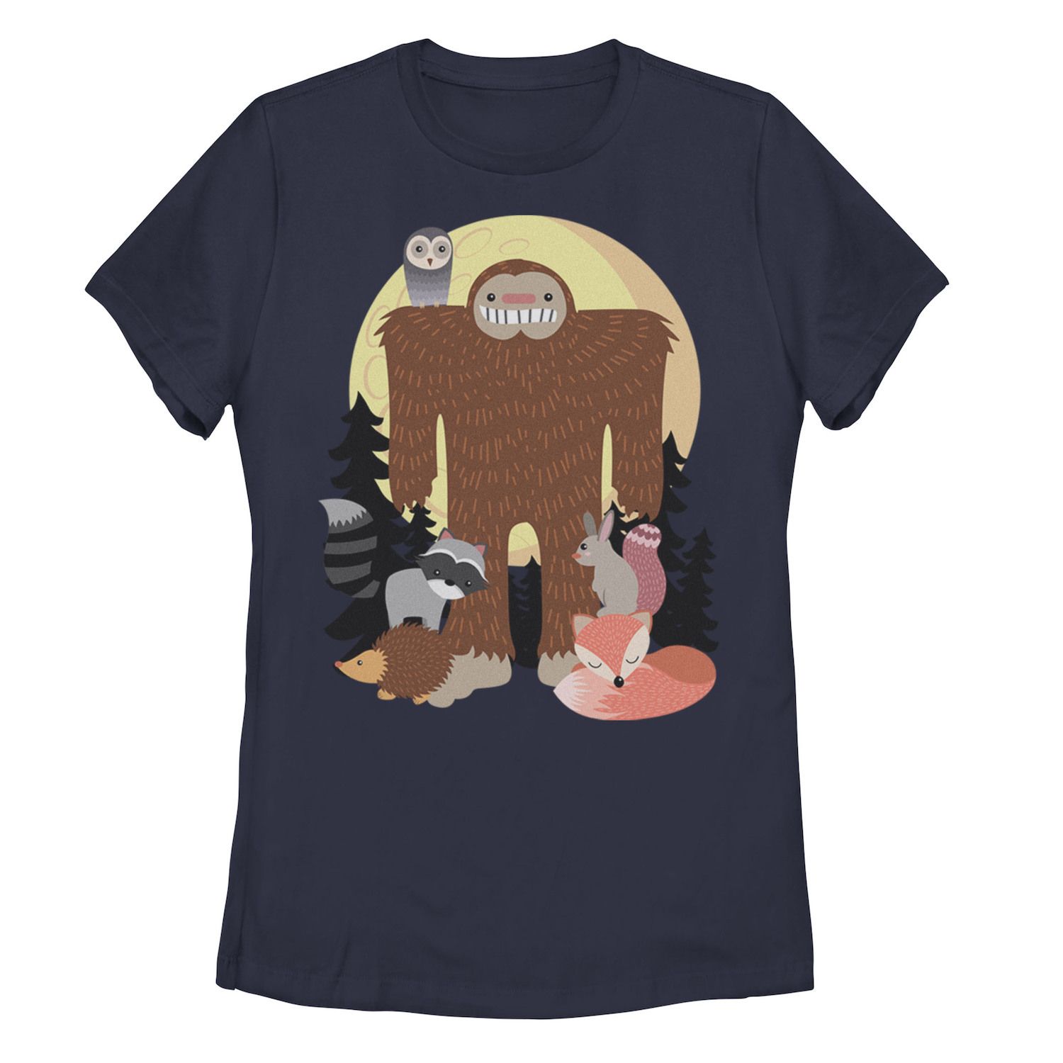 Детская футболка Sasquatch с рисунком Woodland Creatures