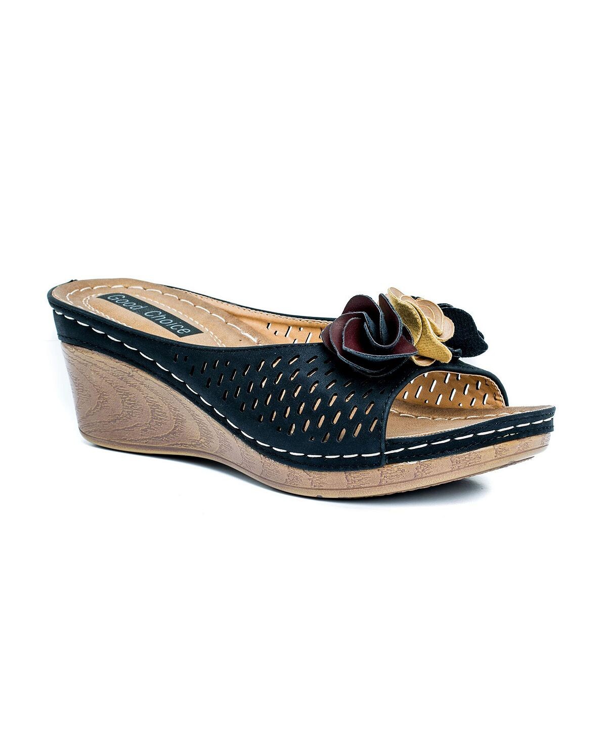 

Сандалии Juliet на танкетке GC Shoes, черный