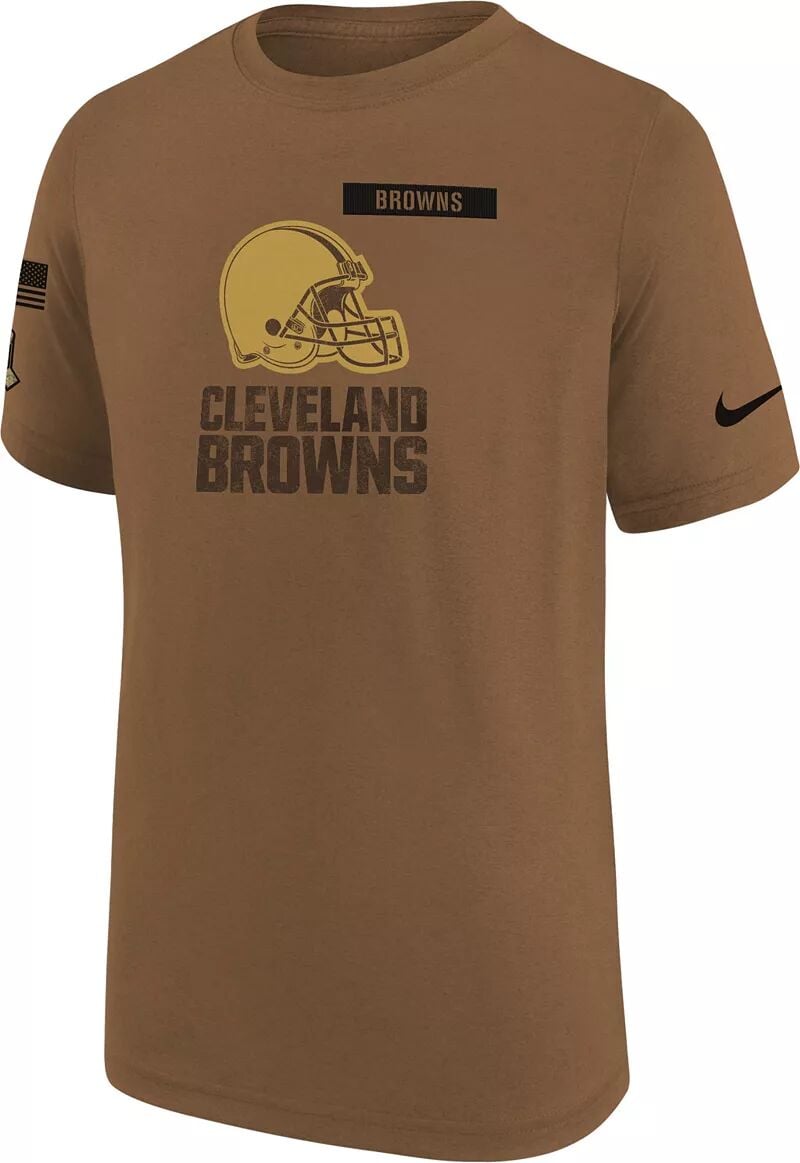 

Коричневая футболка Nike Youth Cleveland Browns 2023 Salute to Service