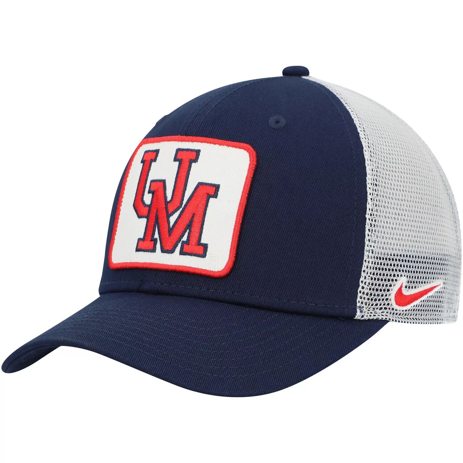 

Мужская кепка Nike темно-синего/белого цвета Ole Miss Rebels Classic99 Trucker Snapback