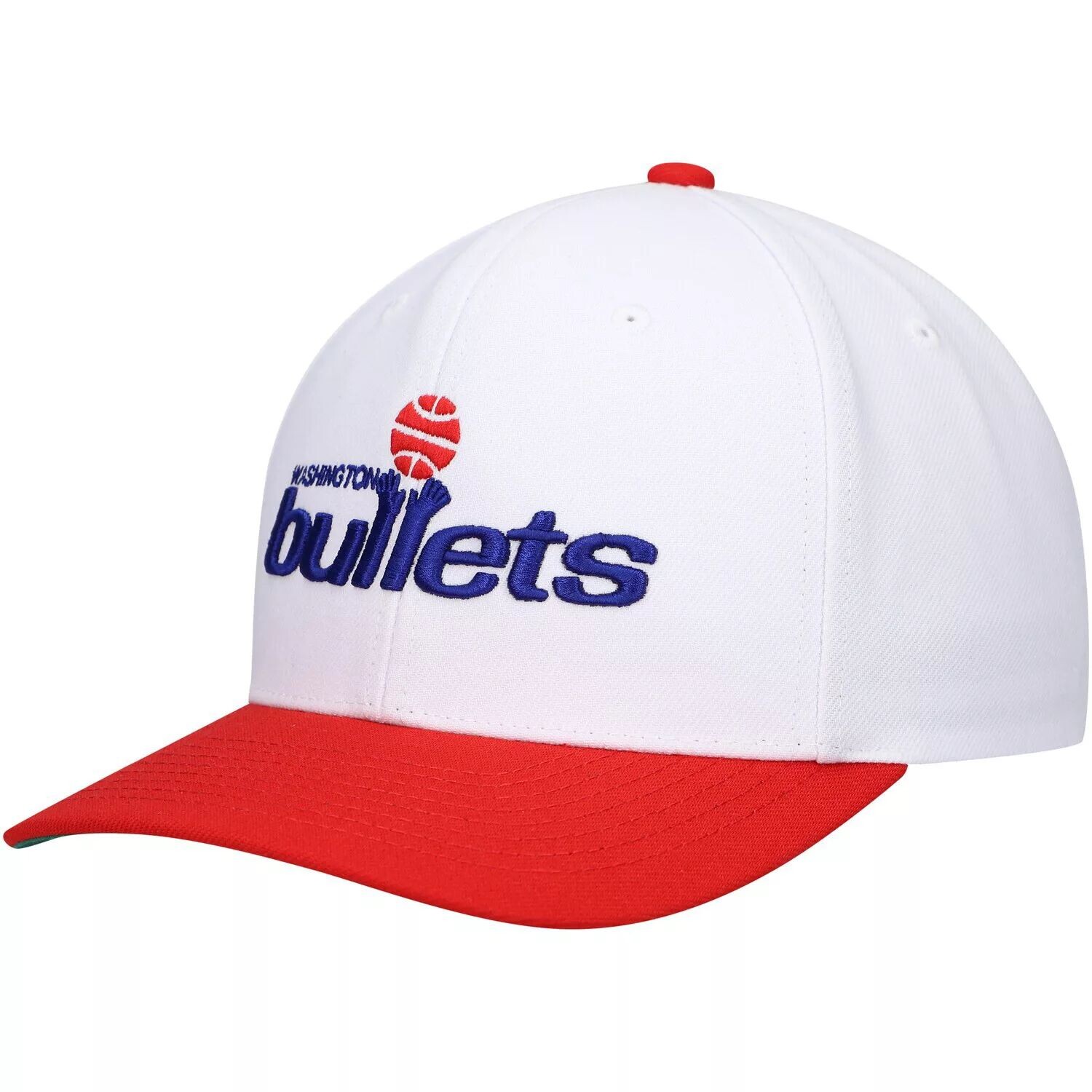 

Мужская кепка Mitchell & Ness White/Red Washington Bullets Hardwood Classics Core 2-Tone 2.0 Pro Snapback