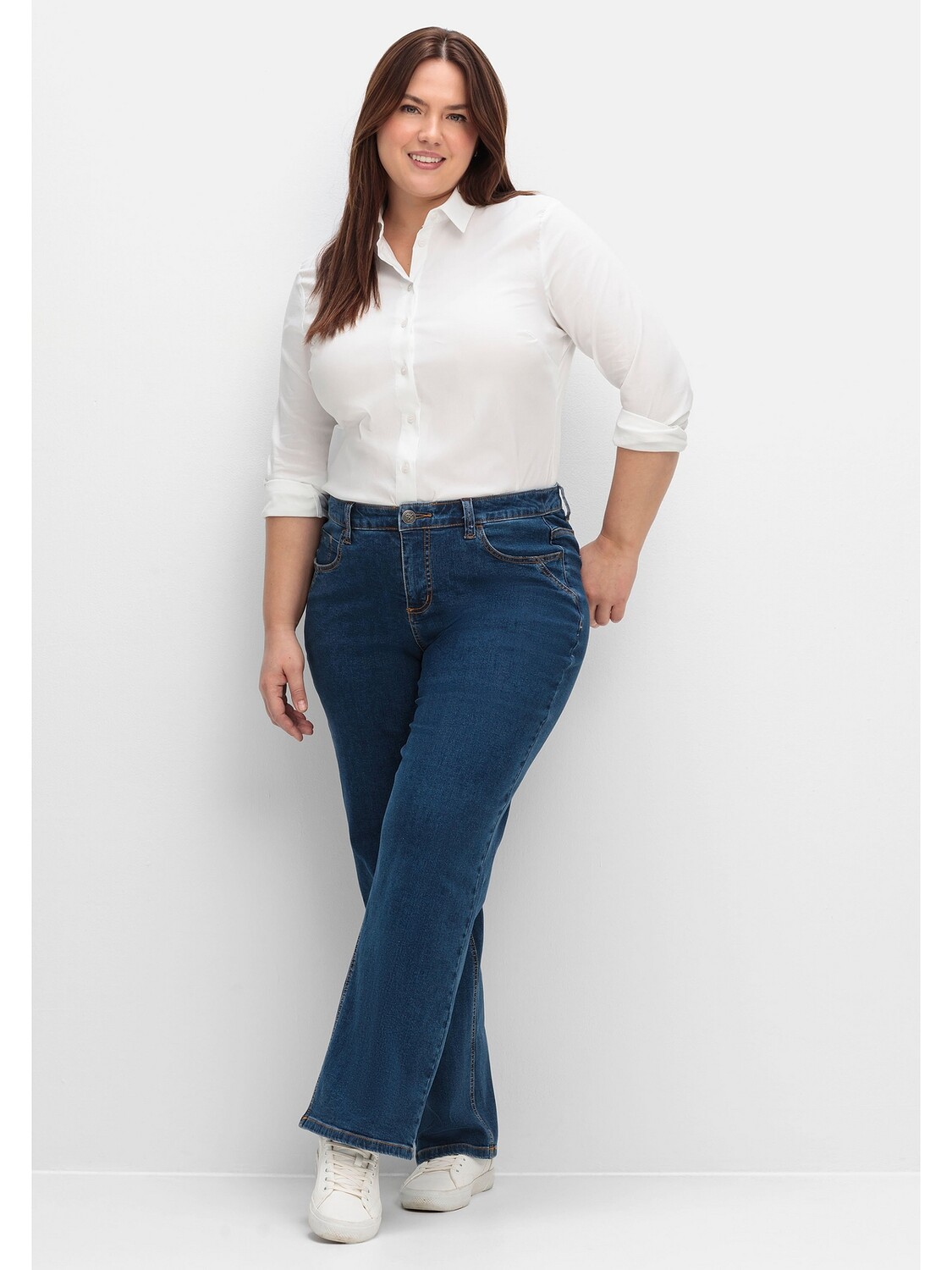 

Джинсы sheego Komfort ELLA, цвет dark blue Denim