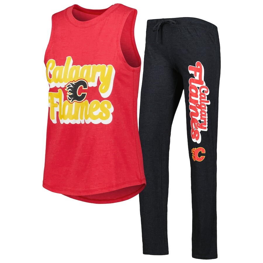 

Пижамный комплект Concepts Sport Calgary Flames, черный