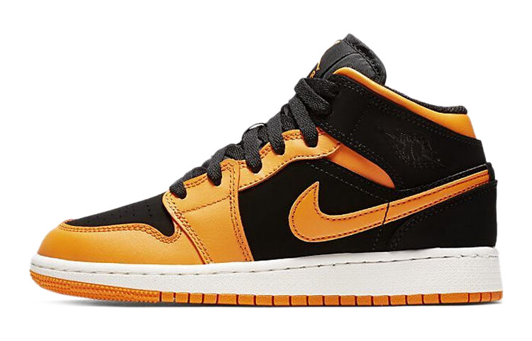 

Кроссовки Air Jordan 1 Mid Black Orange Peel (GS)