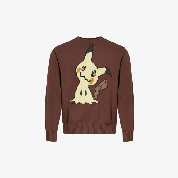 

Хлопковый джемпер market x pokémon mimikyu с рисунком Market, коричневый