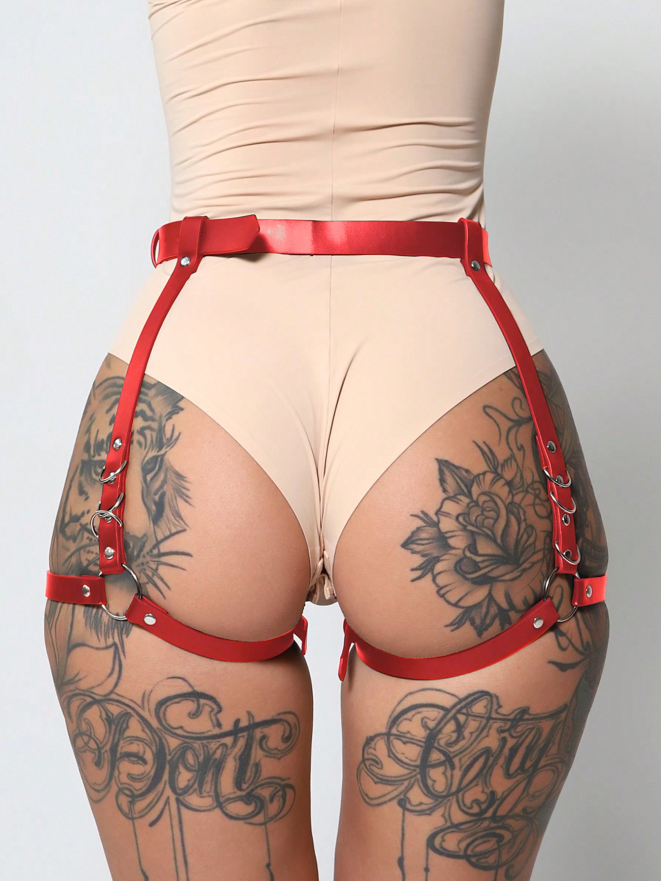 1 шт. женские подвязки для бедер из искусственной кожи, красный чокер женский в готическом стиле арт 20