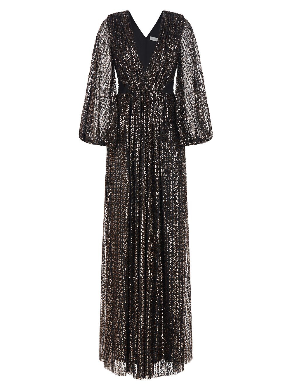 

Платье Madelyn с вырезами и пайетками Halston, черный