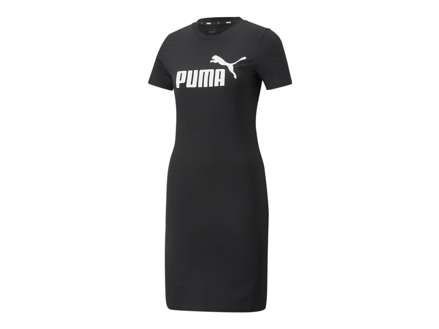 Платье-футболка Puma Essentials узкого кроя, черный