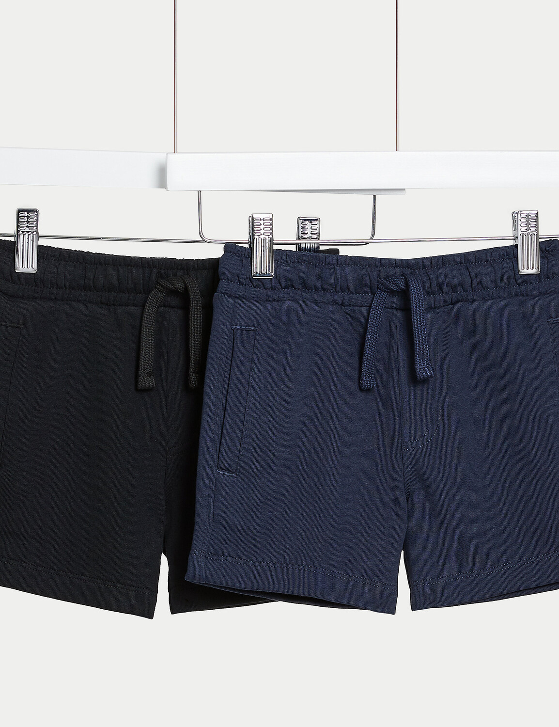 

2 шт. шорт из хлопка (2–8 лет) Marks & Spencer, черный микс