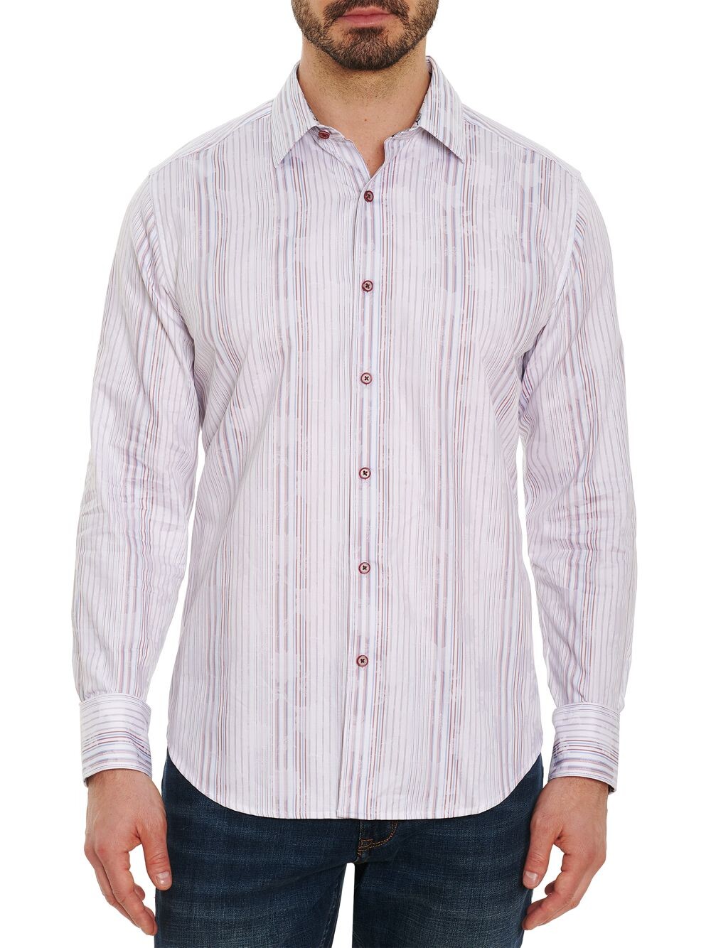 

Полосатая тканая рубашка Sagara Robert Graham