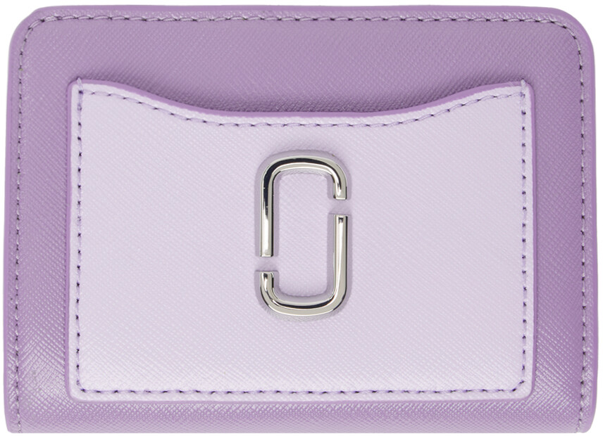 

Мини-компактный кошелек фиолетового цвета Marc Jacobs