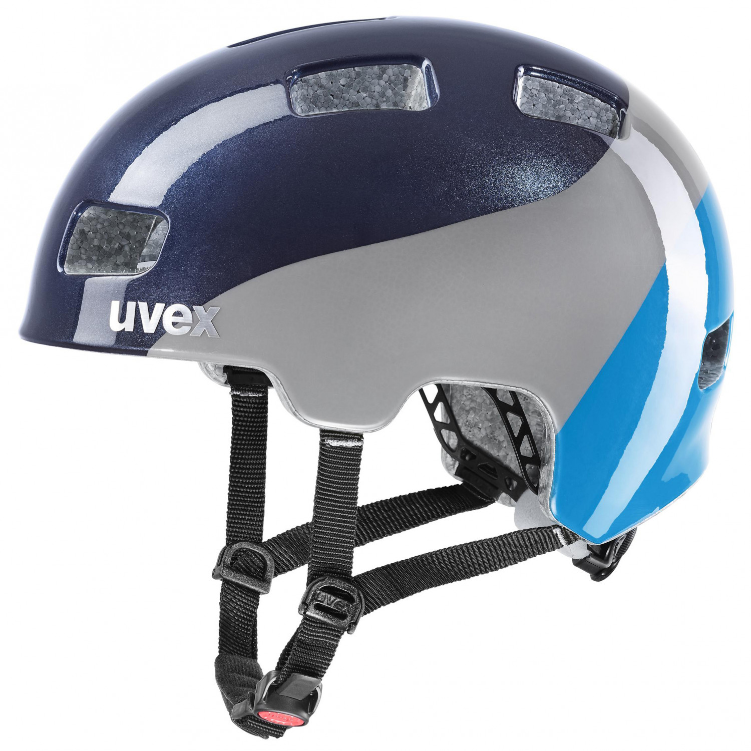 Велосипедный шлем Uvex Kid's Hlmt 4, цвет Deep Space/Blue