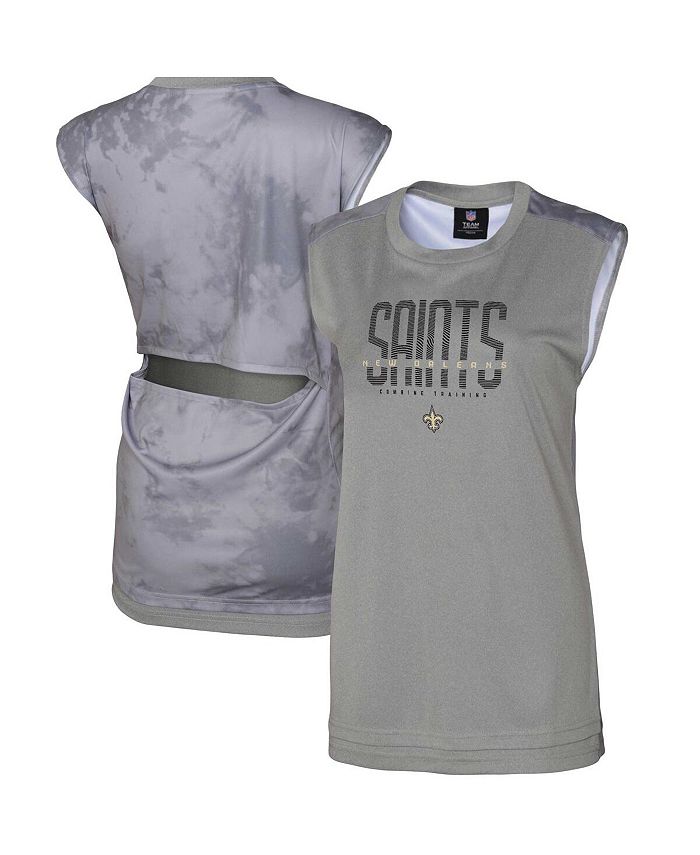 

Женская серая майка New Orleans Saints No Sweat Outerstuff, серый