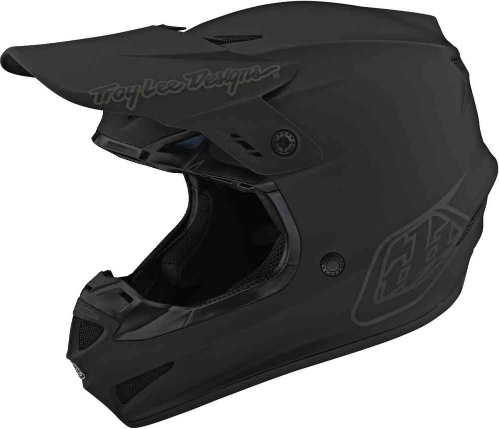 шлем для мотокросса gp ritn troy lee designs красный черный Мотокроссовый шлем GP Mono Troy Lee Designs