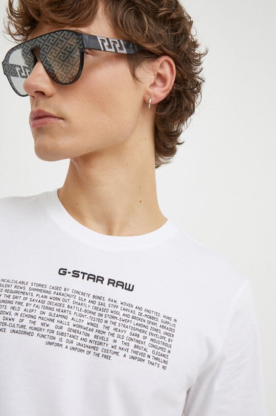 

Футболка G-Star из необработанного хлопка G-Star Raw, белый