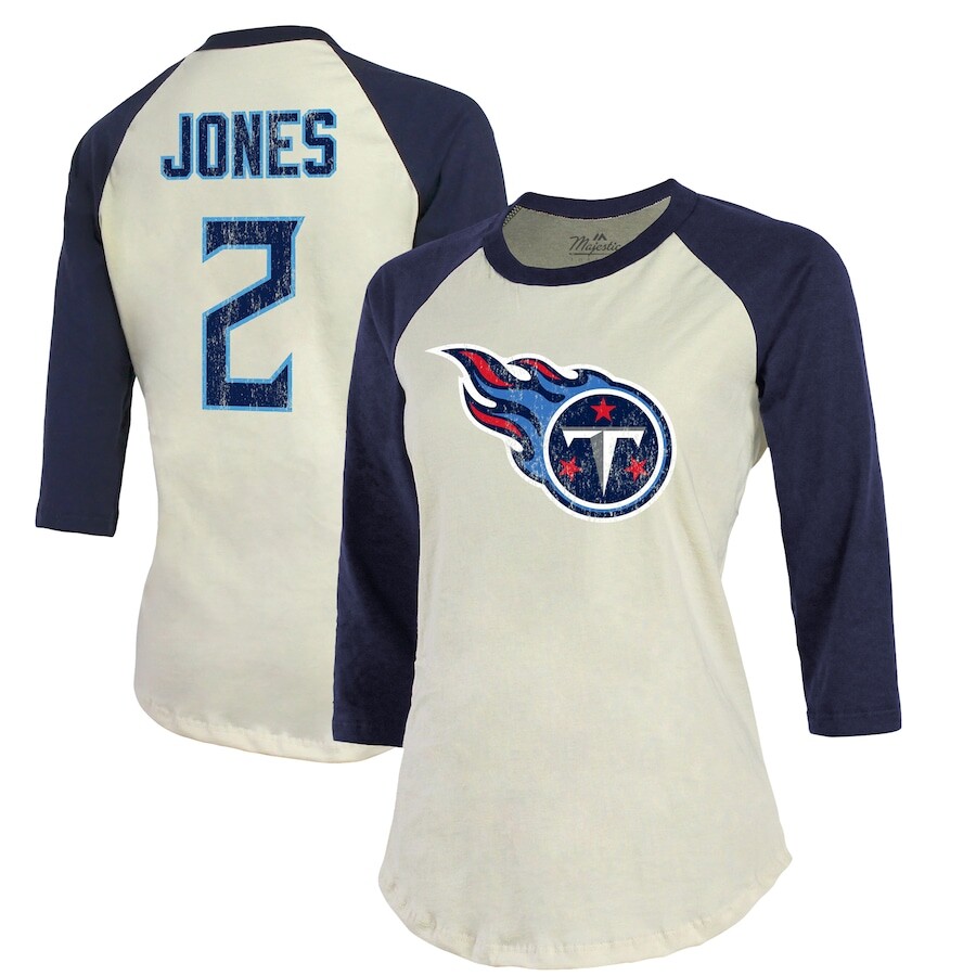 

Футболка с именем и номером Majestic Threads Tennessee Titans, кремовый