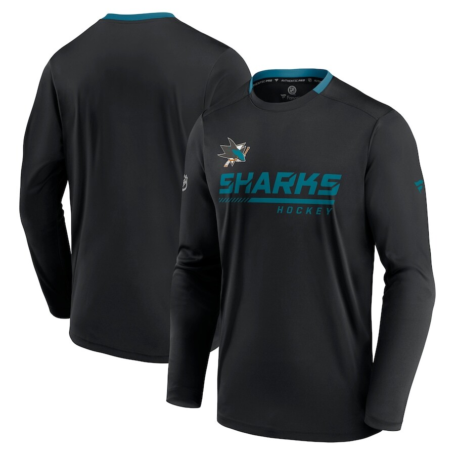 

Футболка с длинным рукавом Fanatics Branded San Jose Sharks, черный