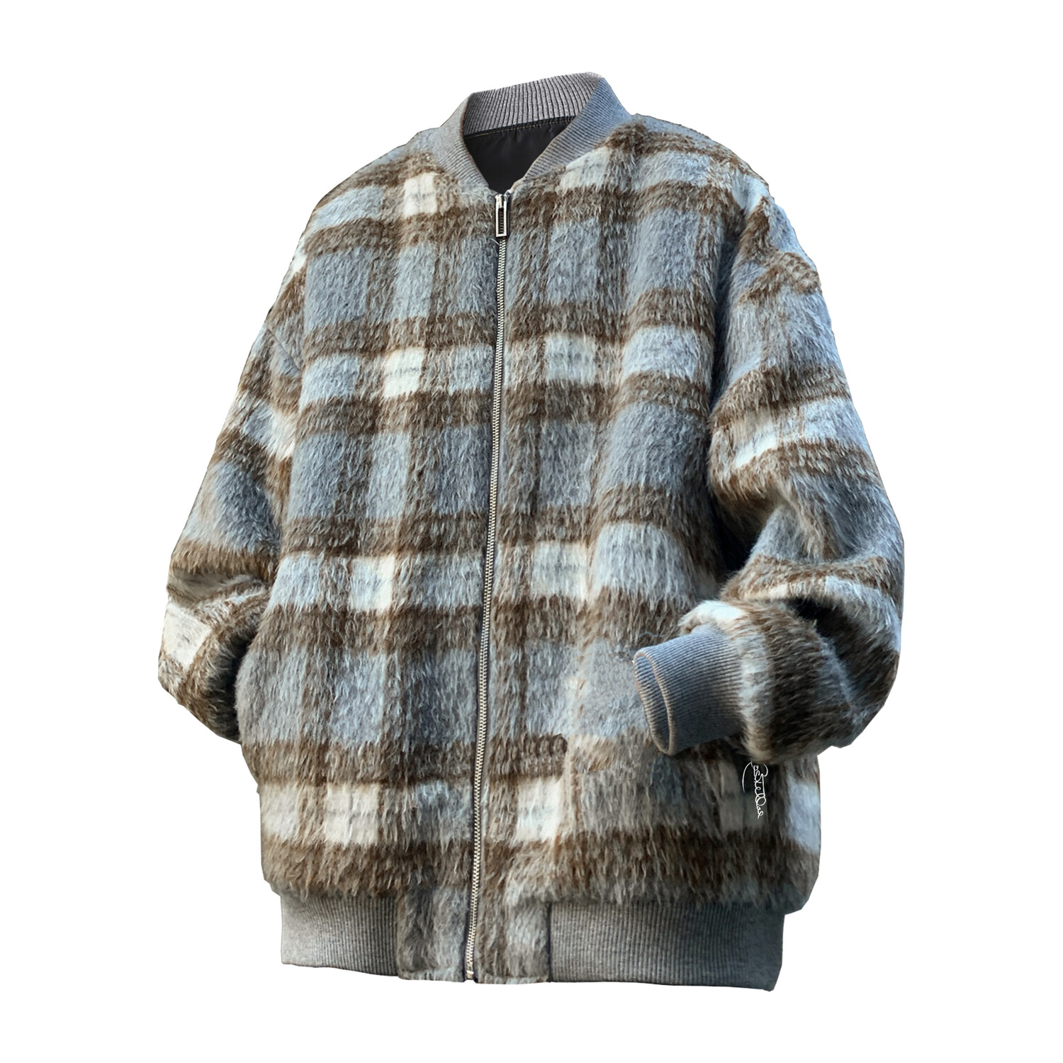 

Бейсбольная куртка унисекс Paul Costelloe, цвет Green Checked