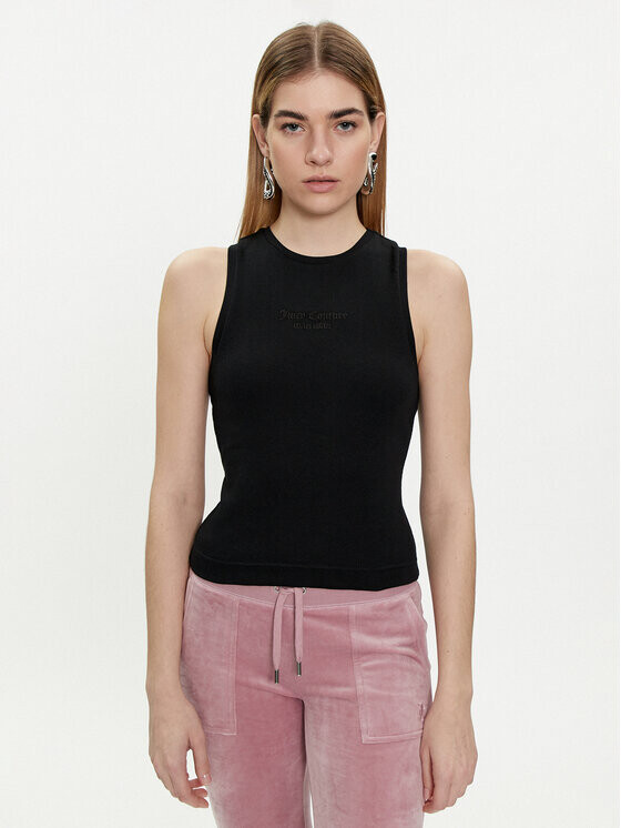 

Топ приталенного кроя Juicy Couture, черный